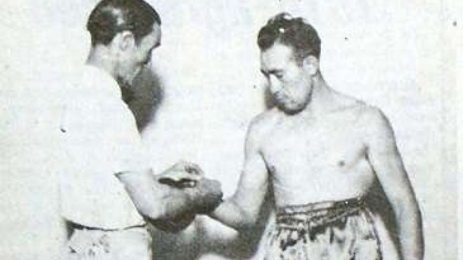 El boxeador Ernesto Díaz, fue uno de los pugilistas del Club Tacuarí.
