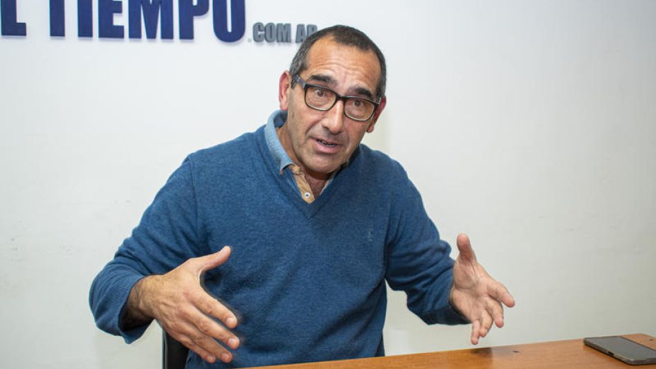 El presidente del PJ de Azul y referente del Frente de Todos, Nelson Sombra, dialogó con EL TIEMPO. FOTOS NACHO CORREA