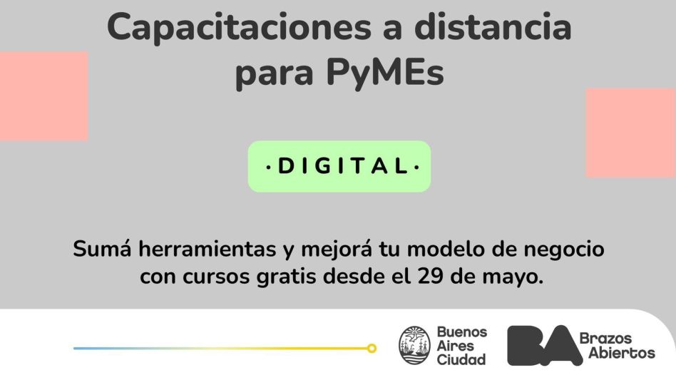 El Gobierno de la Ciudad de Buenos Aires ofrece capacitaciones online gratuitas para PyMEs de Buenos Aires