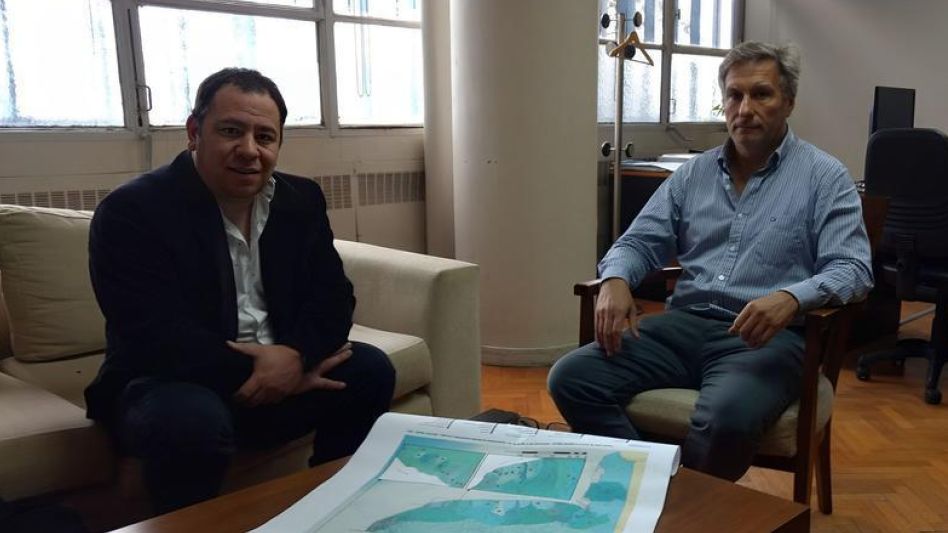 Nicolás Cartolano se reunió con el jefe de Gabinete de la Subsecretaría de Recursos Hídricos del Ministerio de Infraestructura y Servicios Públicos bonaerense, Javier Trezza.