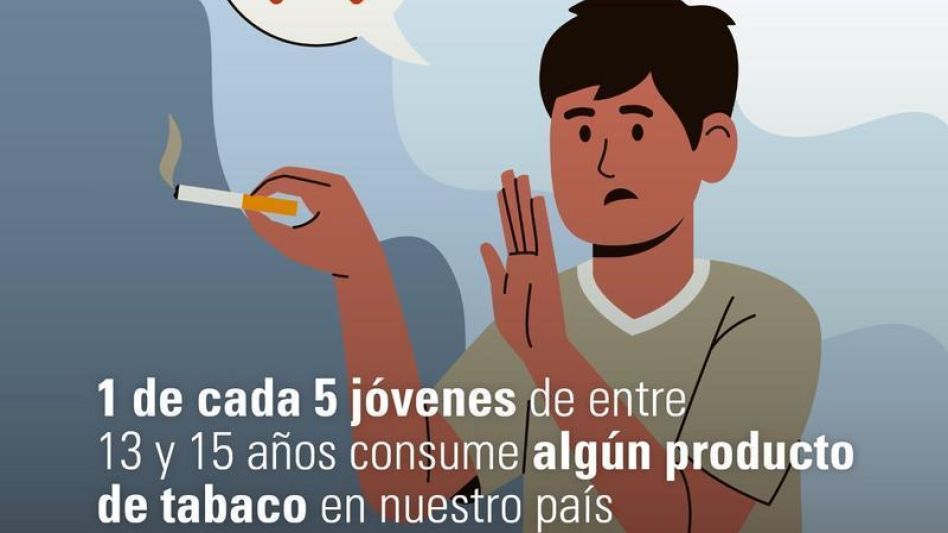 Desde el organismo también se está impulsando también una iniciativa destinada a desalentar el tabaquismo en adolescentes