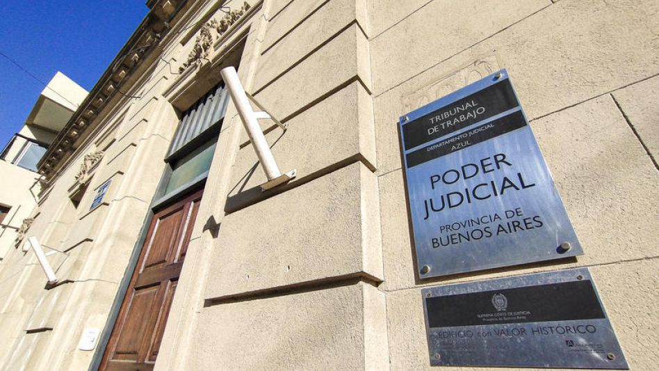 La sede del Tribunal de Trabajo en Azul, en calle San Martín 371.  NACHO CORREA