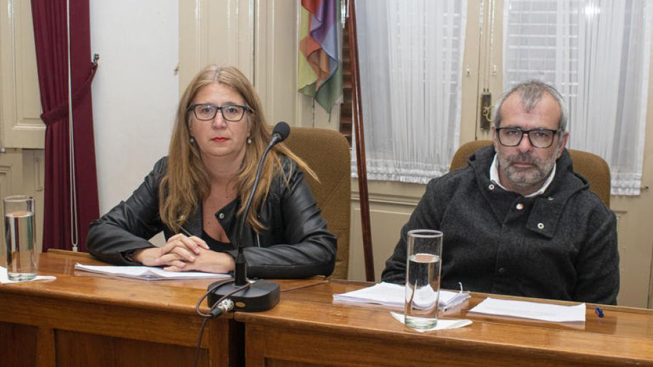 Concejales Joaquín Propato y Laura Aloisi.  ARCHIVO/NACHO CORREA