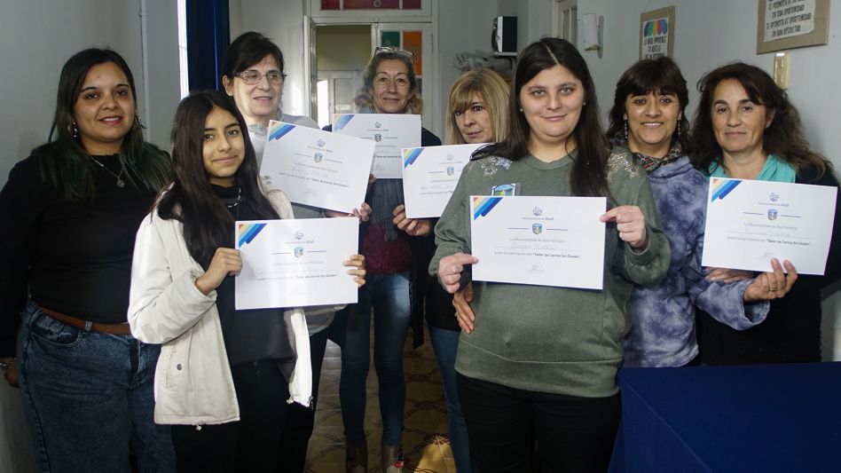 Se realizó la entrega de certificados del taller de cocina sin gluten