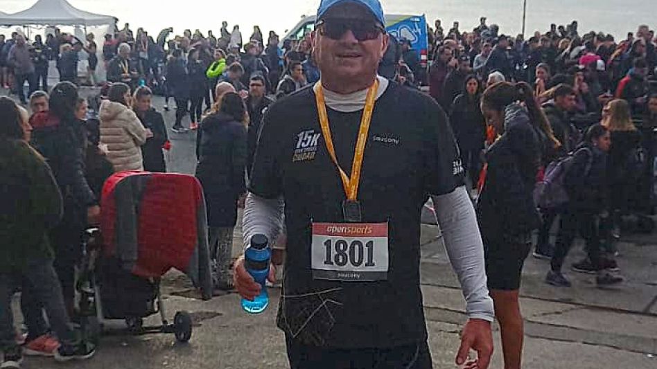 Alejandro Pessina culminó 427° en la clasificación de los 15k Ciudad Open Sports que se realizó en Mar del Plata. Foto: FACEBOOK ALEJANDRO PESSINA