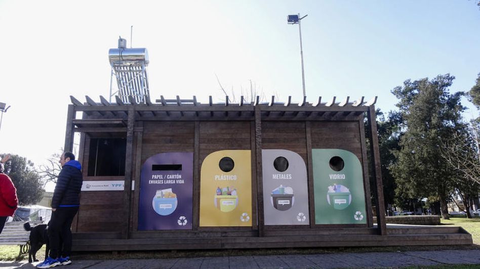 La Comuna instaló el primer punto de reciclado