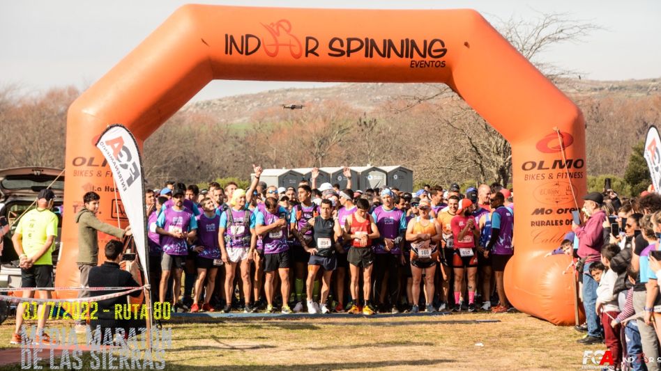 Quedan muy pocos cupos para participar en la 7° edición de la Media Maratón de las Sierras. Foto: archivo.