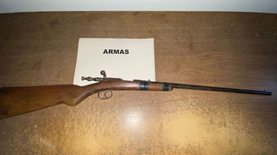 Incautaron una carabina y un hombre fue arrestado