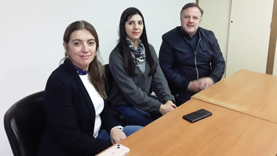 Danya Tavela, Ivana Coronel y Pablo Yannibelli el día que visitaron la redacción de diario EL TIEMPO. AGUSTÍN SCALCINI