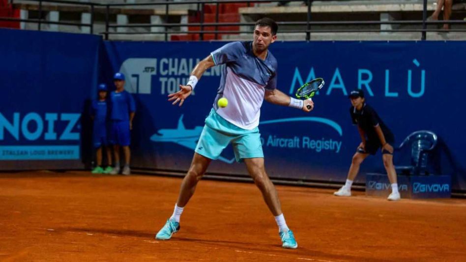 Delbonis superó a un duro Giannessi y avanzó a cuartos de final en el Challenger de San Marino. FOTO GENTILEZA CHAPMAN-SAN MARINO TENNIS OPEN