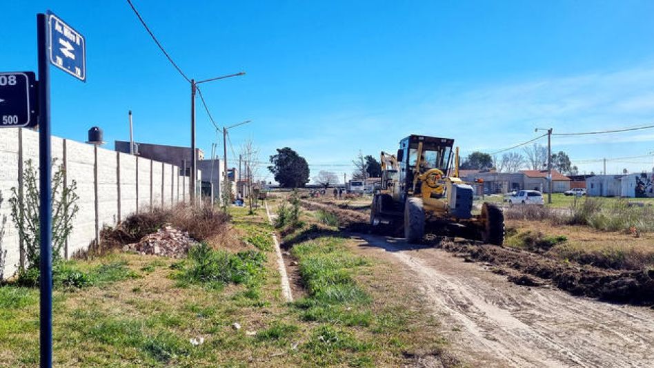 Obras de consolidación de calles de tierra
