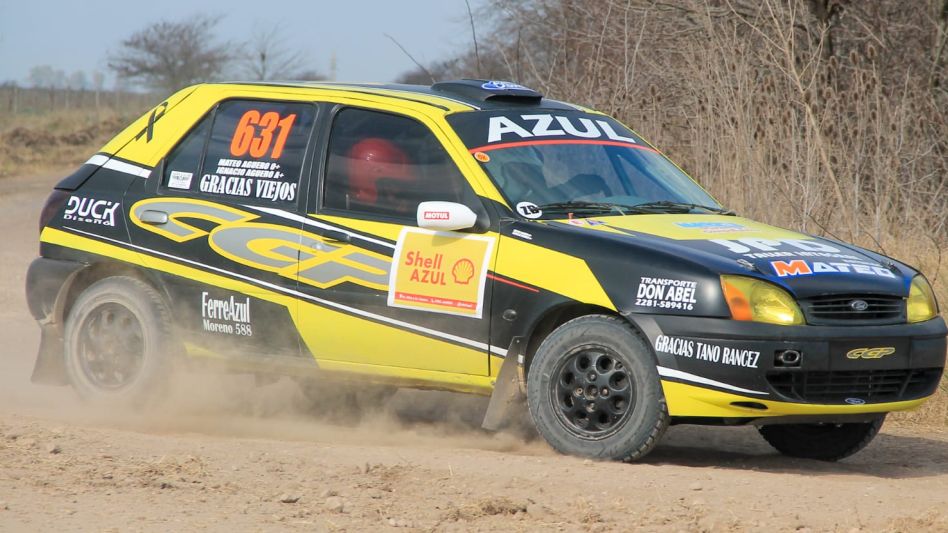 Los hermanos Ignacio y Mateo Agüero corrieron en un Ford Fiesta. Foto: gentileza Sebastián Miraglia.