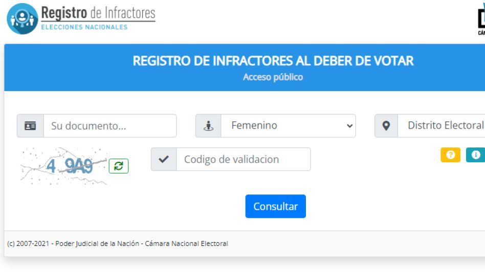 ¿De cuánto es la multa por no concurrir a votar y cómo se abona?
