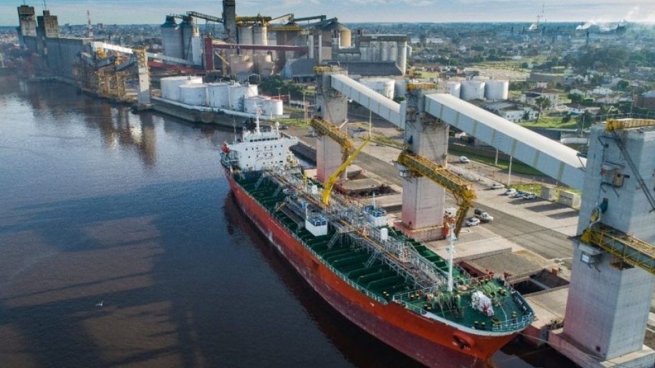 Embarques de granos desde el puerto Quequén
