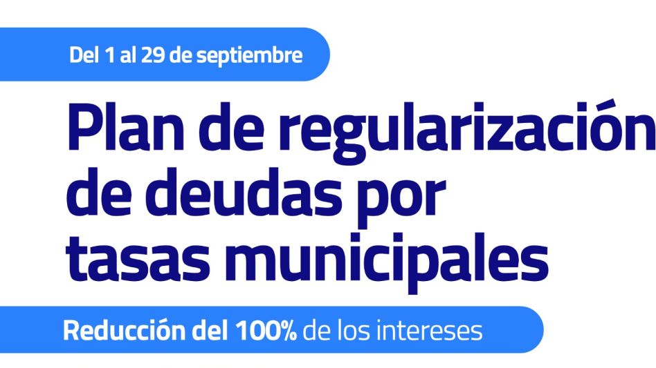 Plan especial para regularizar deudas por tasas municipales