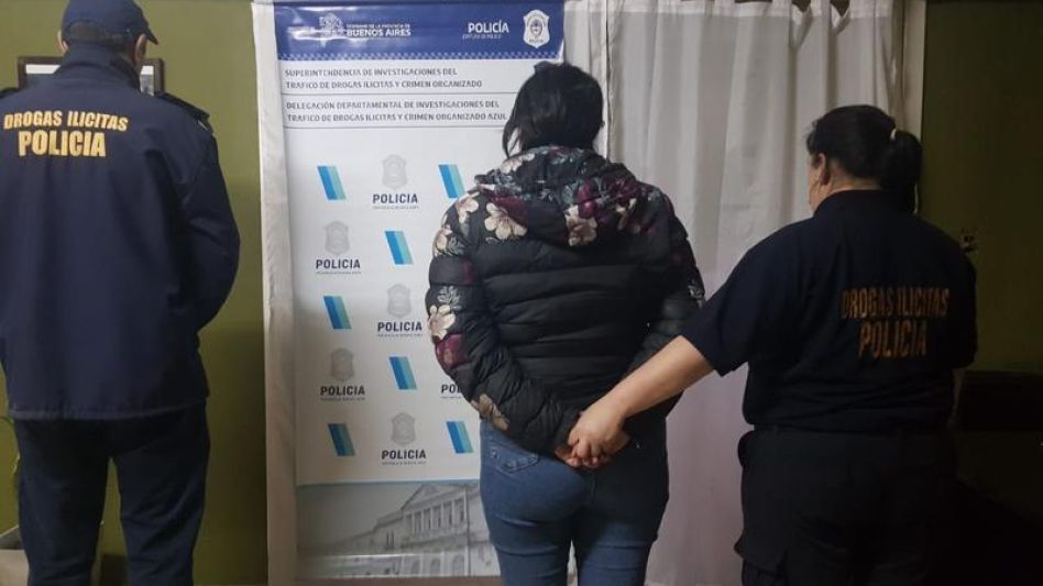 Se aguarda por un cupo para que la acusada de esta infracción a la Ley 23.737 sea trasladada a la Unidad 52. DROGAS ILÍCITAS AZUL/PBA/ARCHIVO