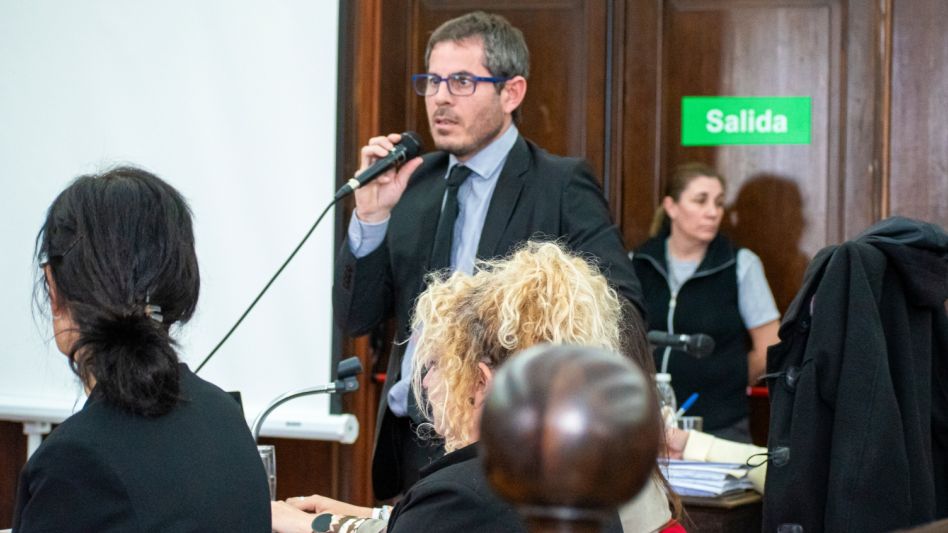 El abogado Emanuel Barrionuevo, uno de los representantes de la familia de Eliana. Al igual que la Fiscalía, considera como un femicidio a lo sucedido con la joven.