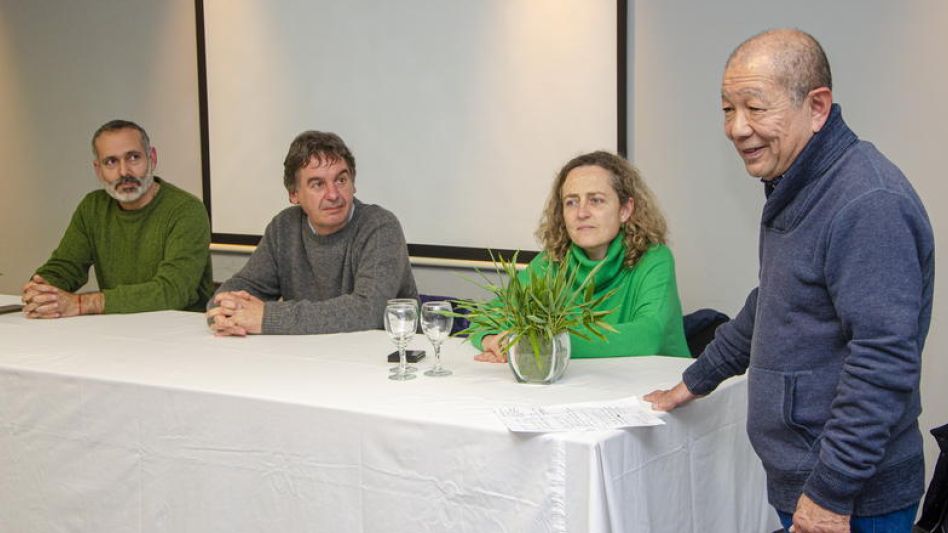 Sergio Moreno, Claudio Coletta, Silvina Larre y Roberto Ashifu durante la presentación del programa de residencias Arquitectura para la Salud.