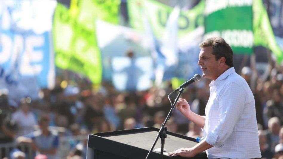  Sergio Massa: "Voy a ser el presidente de los trabajadores"