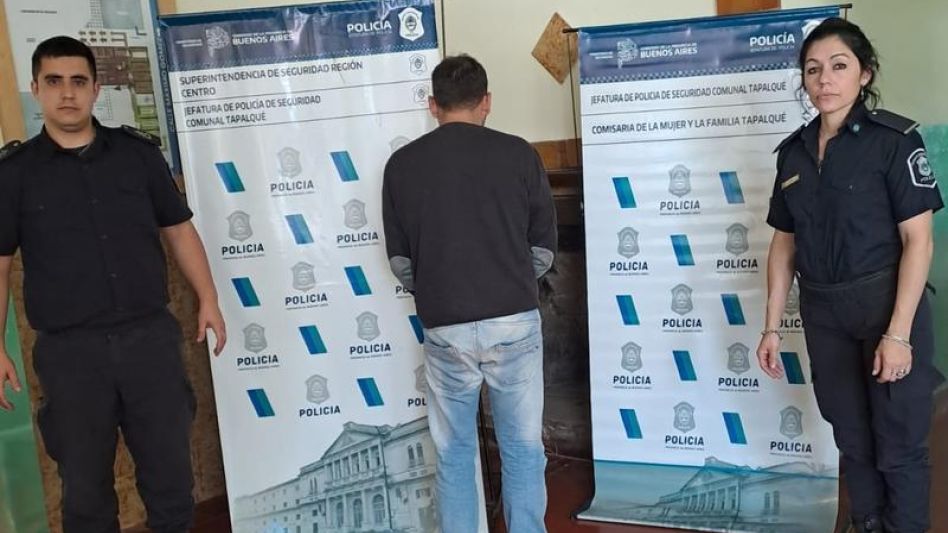 En octubre del año anterior el condenado en este juicio había sido detenido en Tapalqué. POLICÍA COMUNAL TAPALQUÉ/ARCHIVO