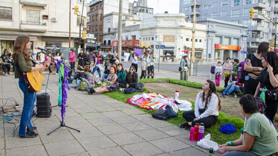 Las entrevistadas: también hay que recordar que nosotros como movimiento tenemos la potencia de poder cambiar la realidad como lo hicimos en el 2020.  FOTOS NACHO CORREA  