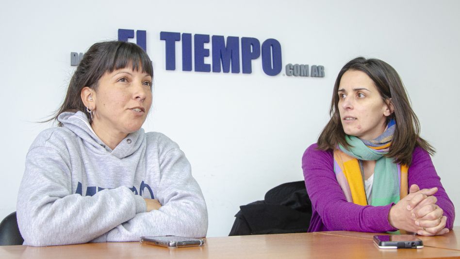Cecilia Gómez y Guillermina Horne el día que visitaron la redacción de diario EL TIEMPO.