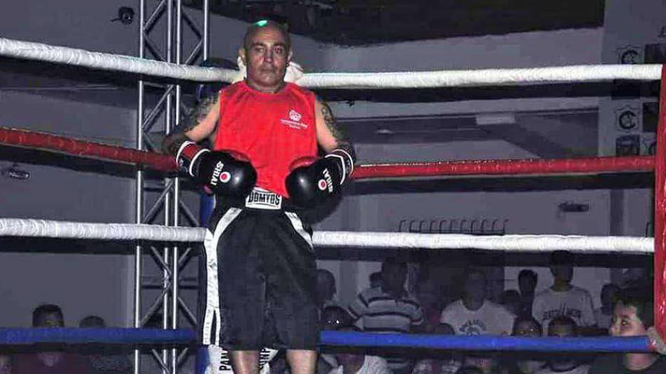 Juan Amundarain, con la adrenalina de pelear en el ring. 