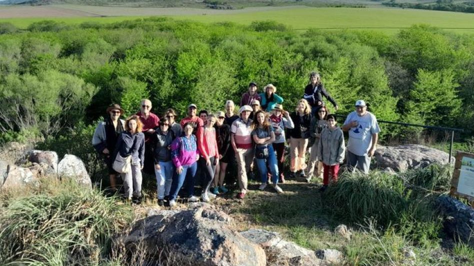 La caminata que se realizó a cargo de Carlos D´Alfonso sobre la flora del lugar. 