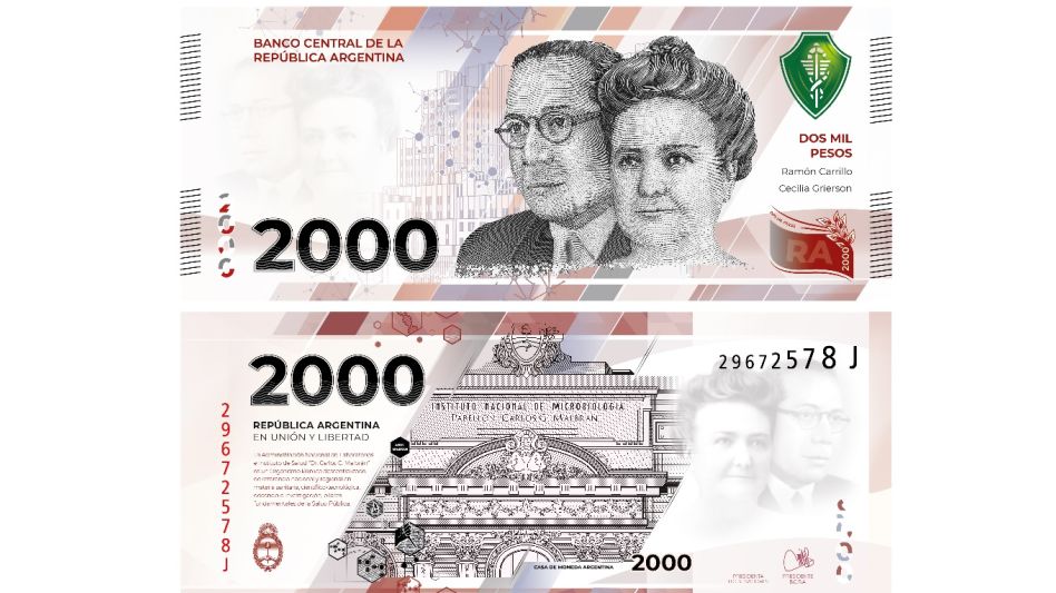 Qué medidas de seguridad incluye la nueva versión del billete de $2.000