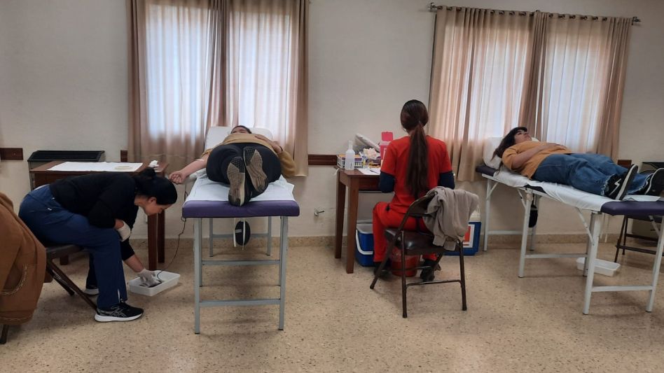  Se realizó una campaña de donación de sangre  