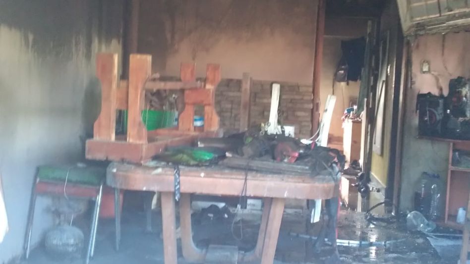  Incendio en una casa situada sobre la calle Jujuy