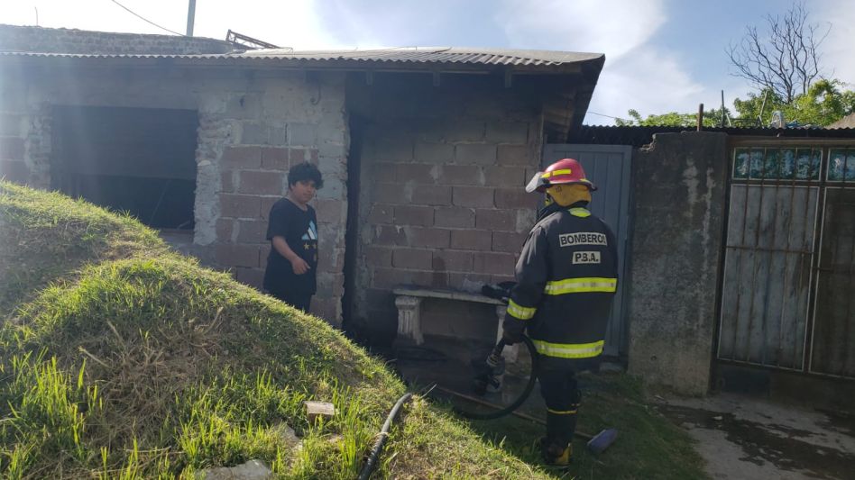  Incendio en una casa situada sobre la calle Jujuy