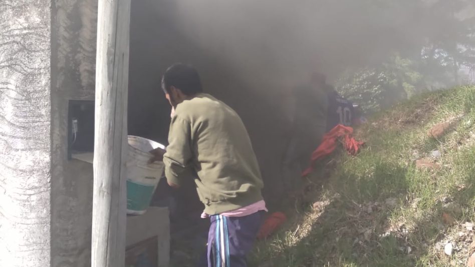  Incendio en una casa situada sobre la calle Jujuy