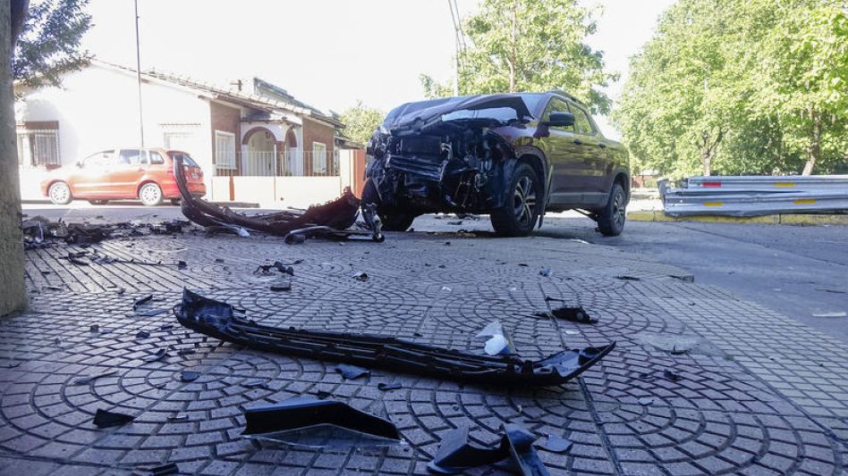 Un siniestro vial más en la obligatoria de Pellegrini y Rivas