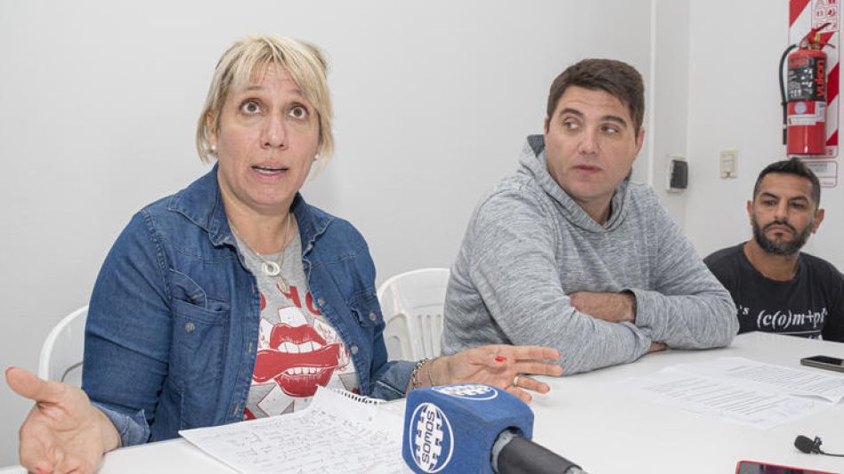 Vanina Zurita y Eduardo Bercovich, dirigentes del gremio ATE. ARCHIVO/NICOLÁS MURCIA.