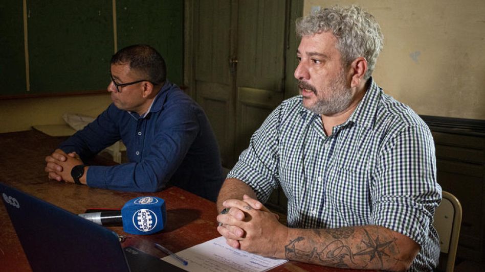 El presidente y el tesorero del Consejo Escolar de Azul, Pablo Cúpparo e Ignacio Gauna, hicieron un balance de lo actuado durante el año.  NICOLÁS MURCIA 