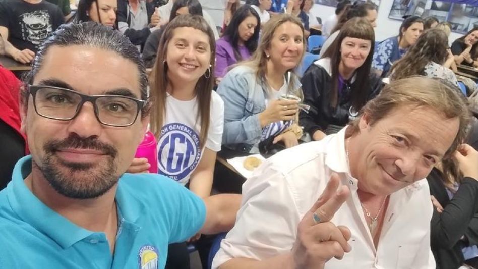 Los representantes de la CGT Azul durante las jornadas desarrolladas en Trenque Lauquen.