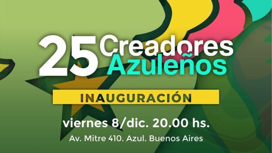 Nuevamente, se viene la tradicional muestra de Creadores Azuleños en el López Claro. 