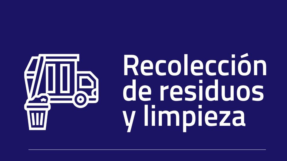Servicios de recolección de residuos y barrido durante Fin de Año