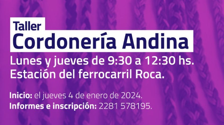 Cordonería andina en la Escuela de Platería