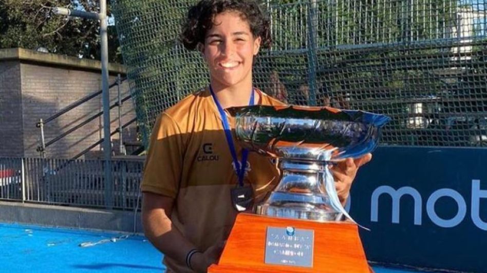 Julieta Alarcón disfruta de su logro. 
