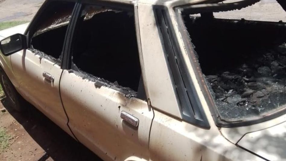 El estado en que había quedado el automóvil Ford Taunus. 