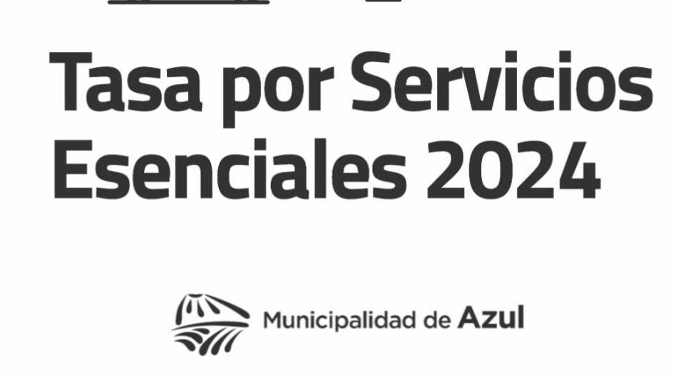 Pago anual de la tasa por Servicios Esenciales