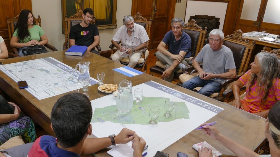 Funcionarios locales se reunieron con  autoridades de Hidráulica de la Provincia