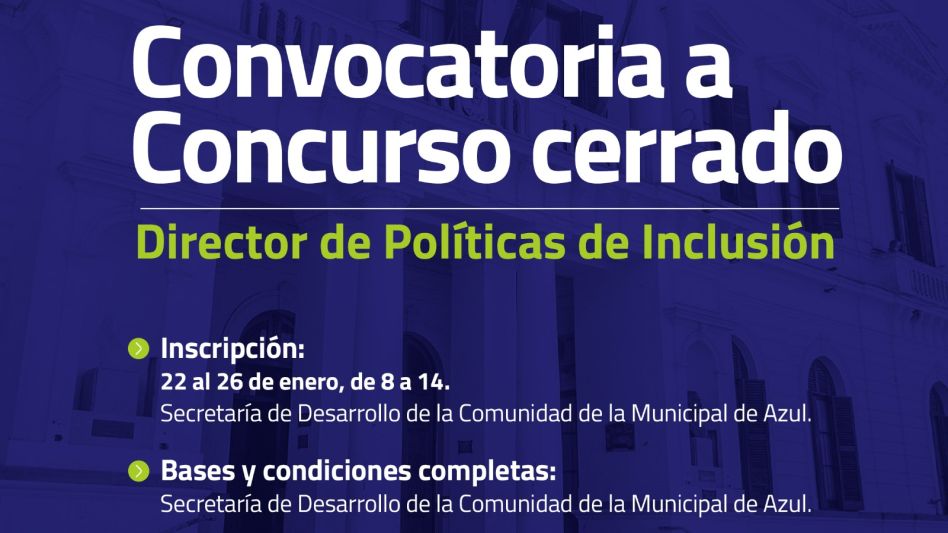 Convocatoria a concurso cerrado para directores municipales