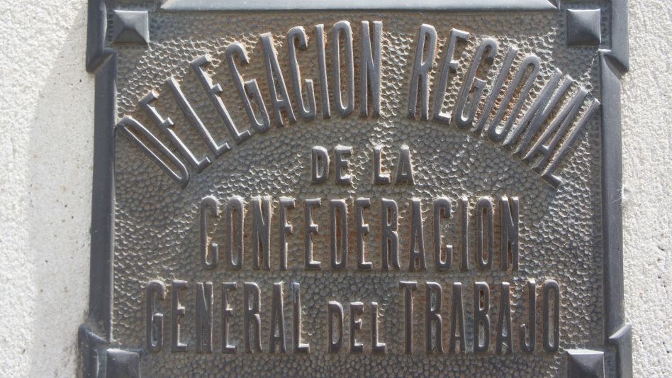 Movilización de la CGT Regional Azul