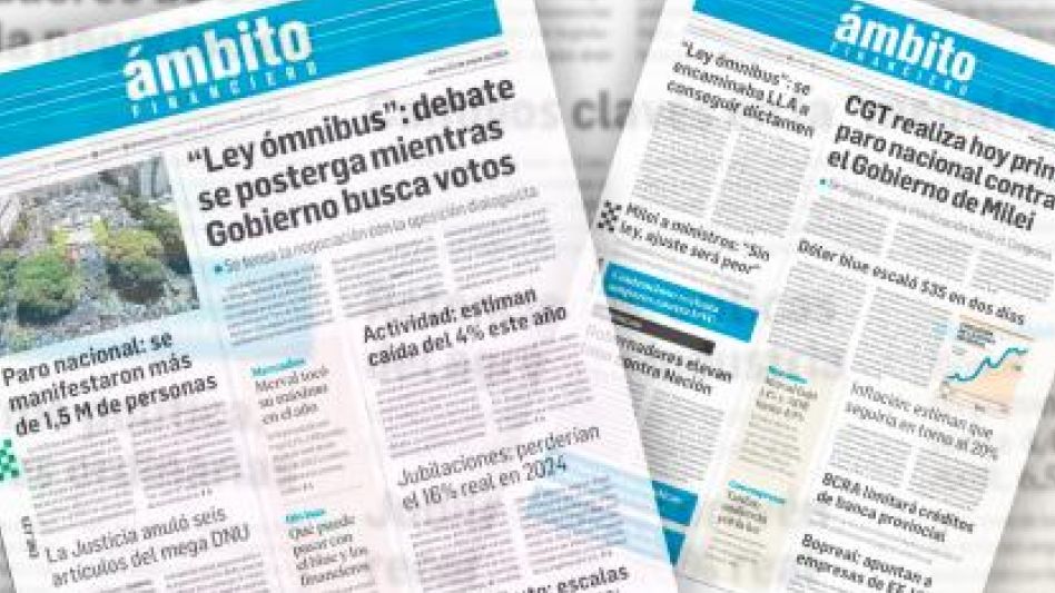El diario Ámbito Financiero dejará de publicar su edición en papel