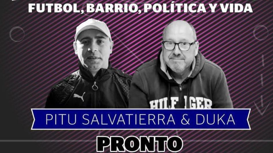 Afiche que promociona la Banda del Sanjo. Pitu Salvatierra y Ducatenzeiler estarán en Azul el viernes 23 de febrero. 