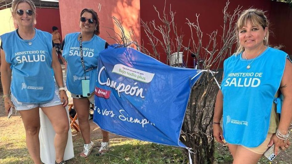 La empresa tiene un puesto de hidratación en el Balneario. 