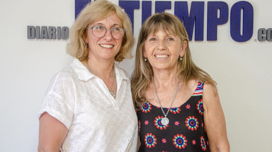 María Gabriela Morino y María Ester Miracco visitaron EL TIEMPO y realizaron la invitación a todas las comunidades de la Diócesis de Azul.